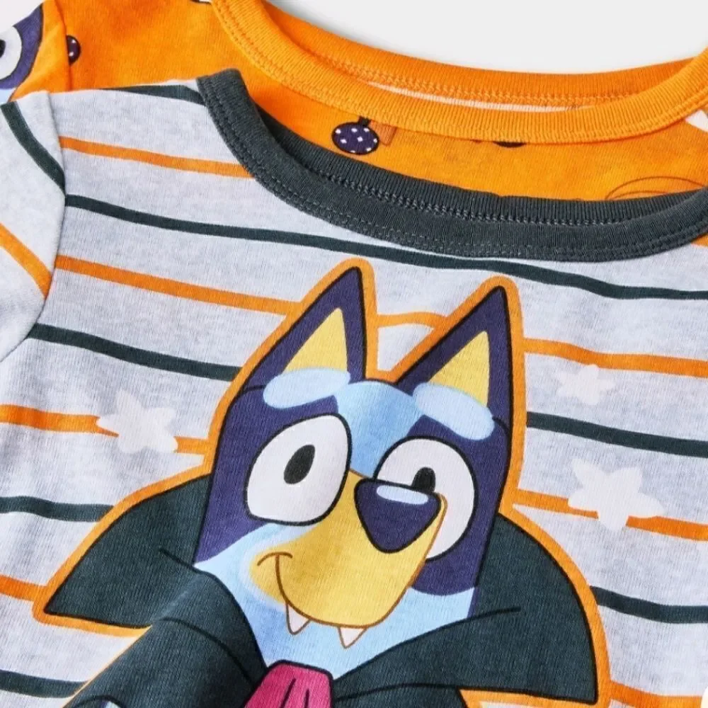 Bluey Halloween Pajamas Set Girl Boy Toddler Bingo Dog Disney Cotton